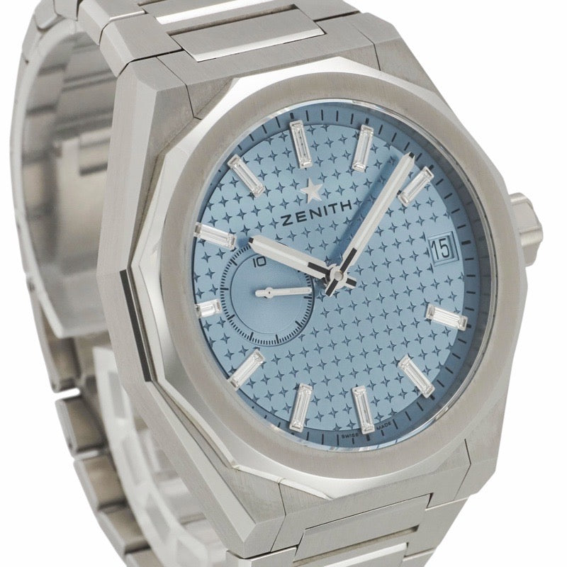 真力时 03.9300.3620/16.I001 Defy Skyline,日本限量版(100枚),冰蓝色不锈钢表壳