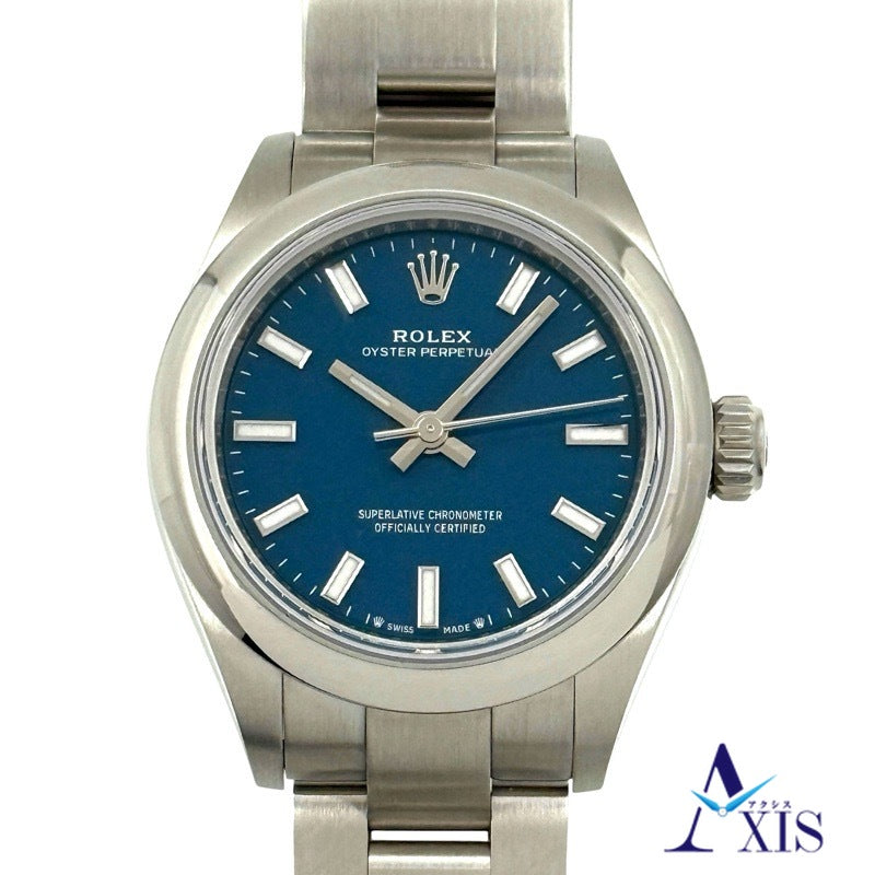 Rolex 276200 Oyster Perpetual Warranty 2025 Blue Stainless Steel