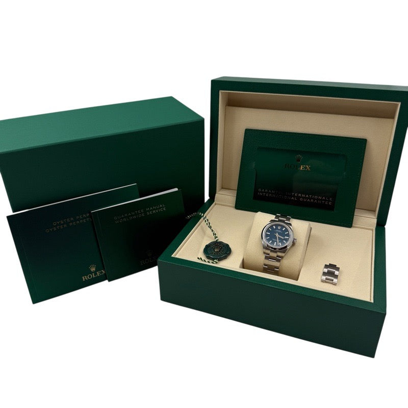 Rolex 276200 Oyster Perpetual Warranty 2025 Blue Stainless Steel