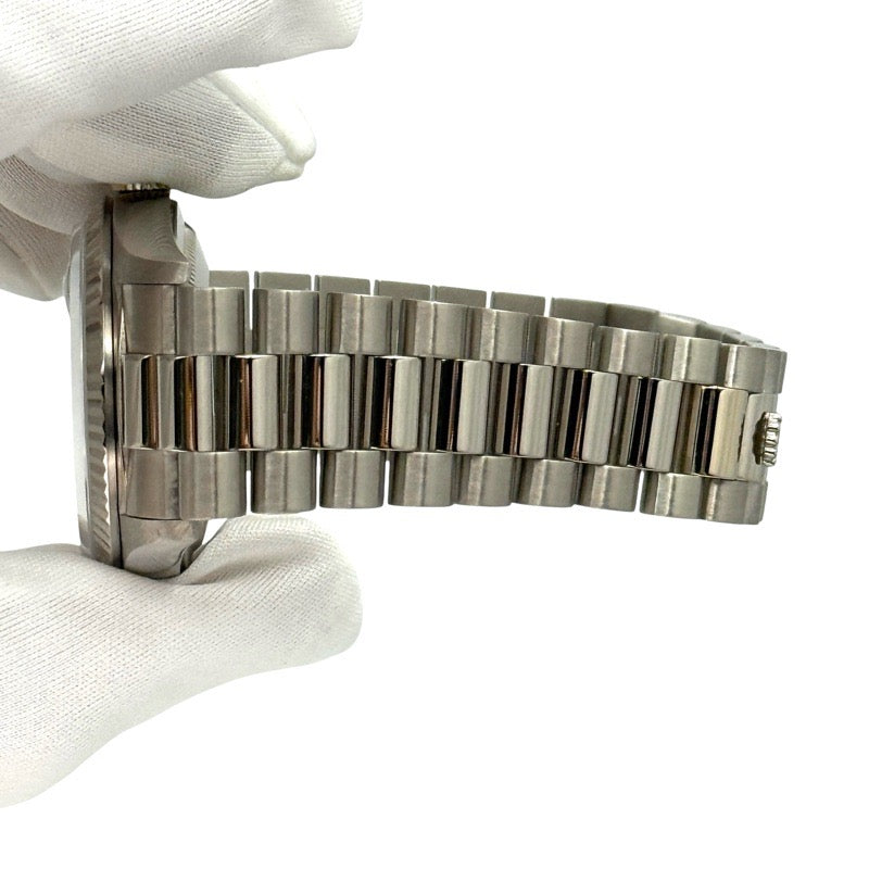 Rolex 18239A Day-Date X-number Silver White Gold