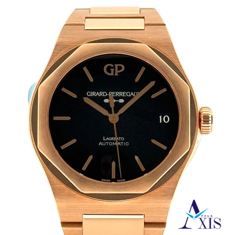 Girard-Perregaux 81010-52-3118-1CM Laureato Black Onyx Rose Gold