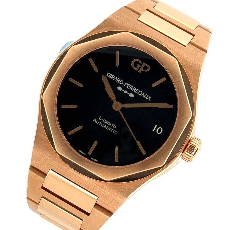 Girard-Perregaux 81010-52-3118-1CM Laureato Black Onyx Rose Gold
