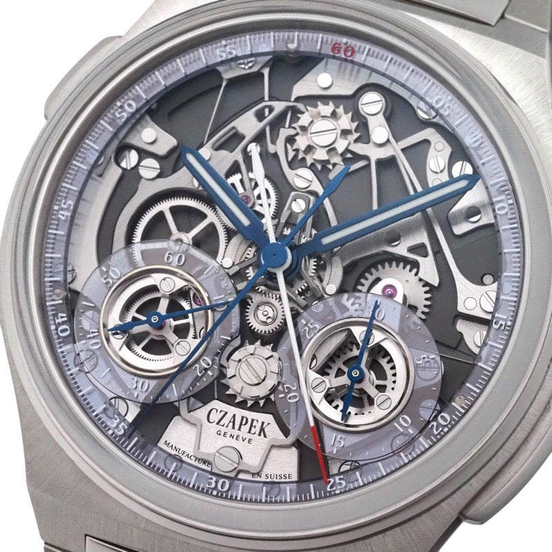 Capek CZAN7-RPIB 南极追针冰蓝色限量版,共99枚,镂空不锈钢表壳