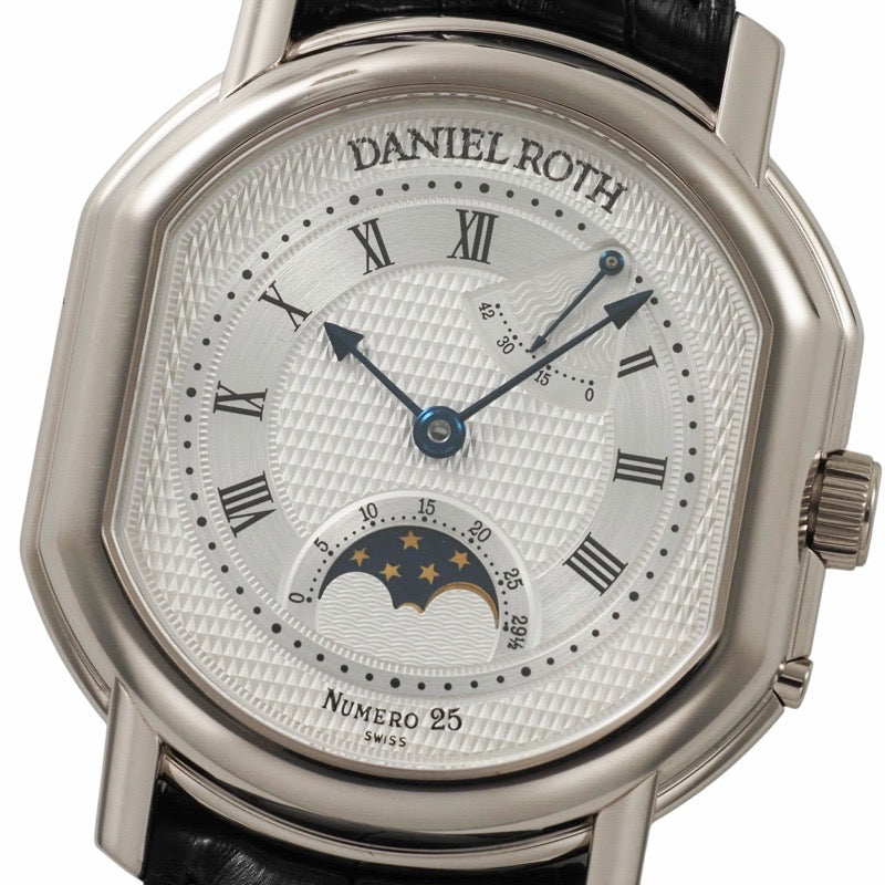 Daniel Roth 0357BCSL 2000 Anniversary Limited Edition of 50 Pieces Moon Phase Power Reserve Silver White Gold