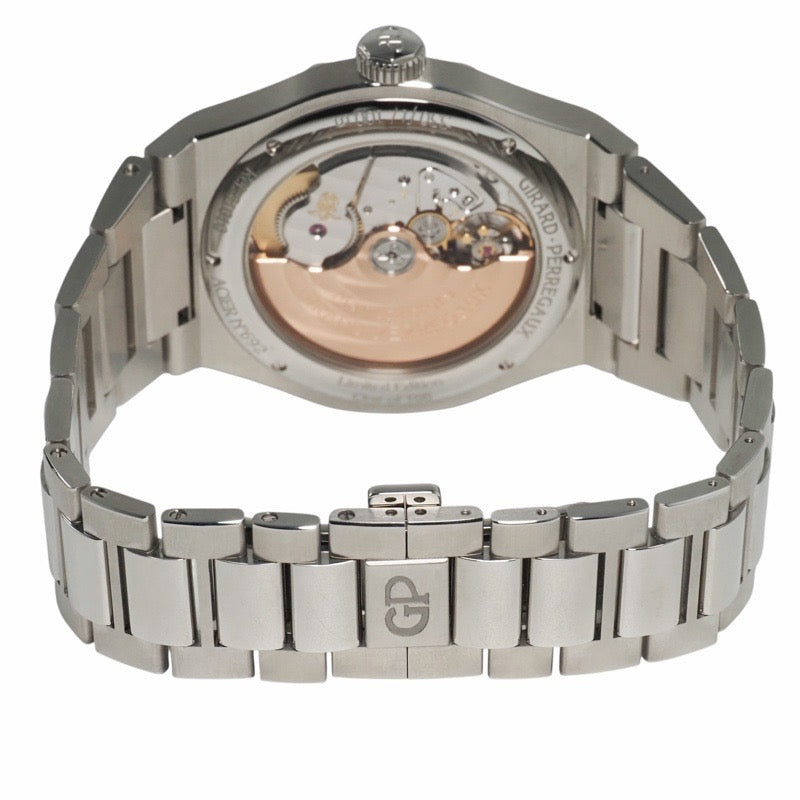 芝柏 (Girard-Perregaux) 81010-11-636-11A Laureato 42毫米无限版腕表,全球限量188枚,缟玛瑙和不锈钢材质