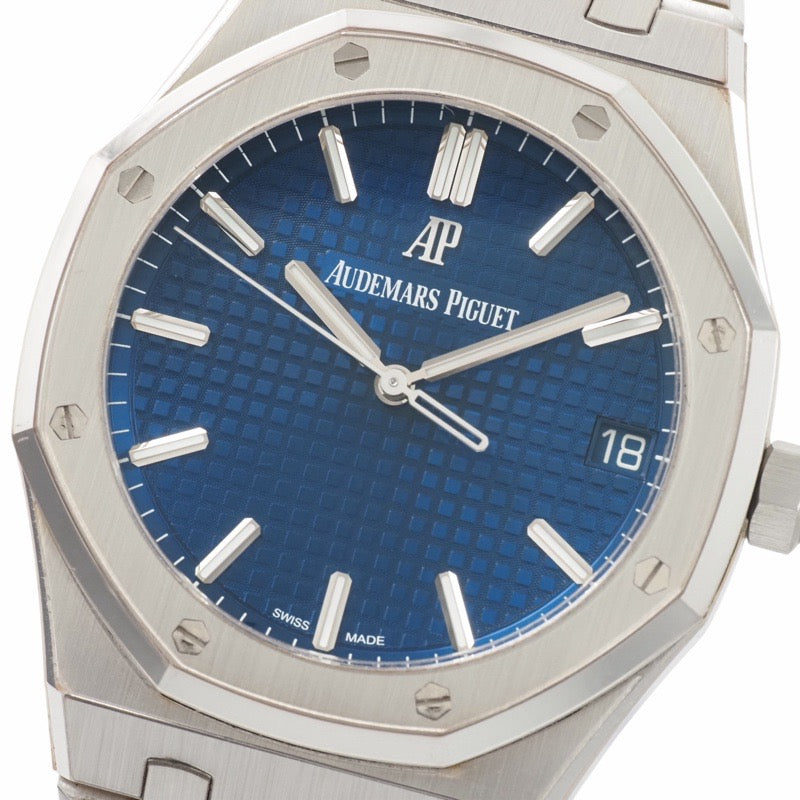 Audemars Piguet 15503BC.OO.1220.BC.01 Royal Oak, Limited Edition of 300 pieces, Blue and White Gold