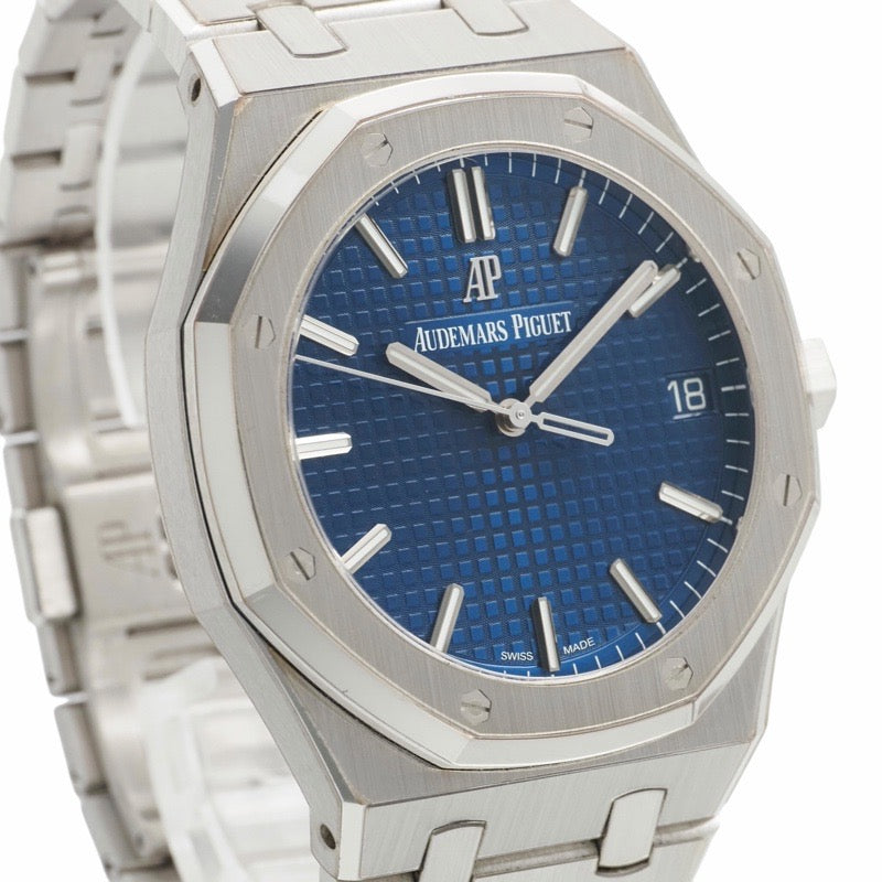 Audemars Piguet 15503BC.OO.1220.BC.01 Royal Oak, Limited Edition of 300 pieces, Blue and White Gold