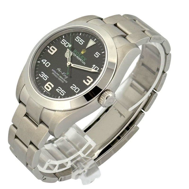 Rolex 116900 Air King Warranty 2021 Black Stainless Steel