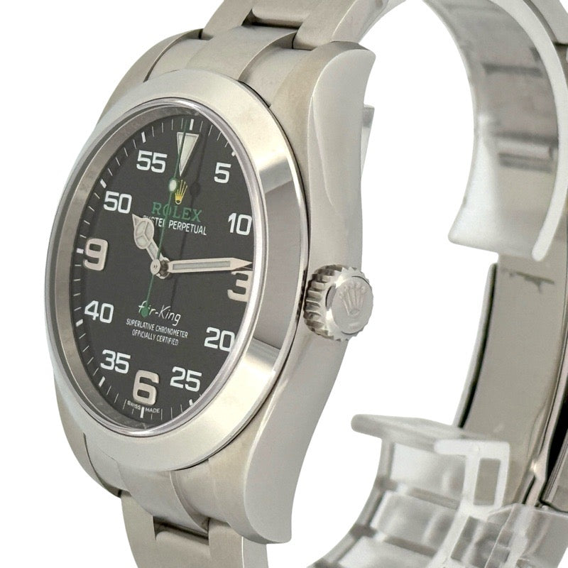 Rolex 116900 Air King Warranty 2021 Black Stainless Steel