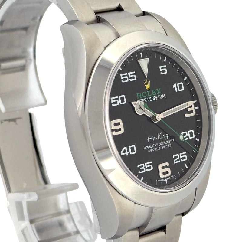 Rolex 116900 Air King Warranty 2021 Black Stainless Steel