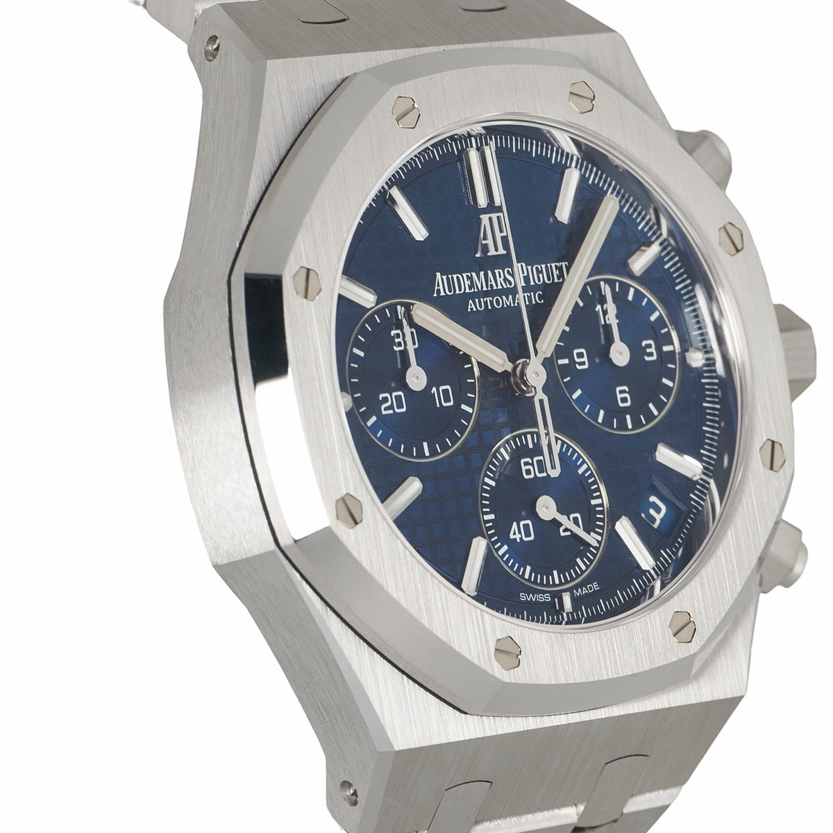 Audemars Piguet 26239BC.OO.1220BC.01 Royal Oak Chronograph, Limited Edition of 222 Pieces Worldwide, Blue and White Gold