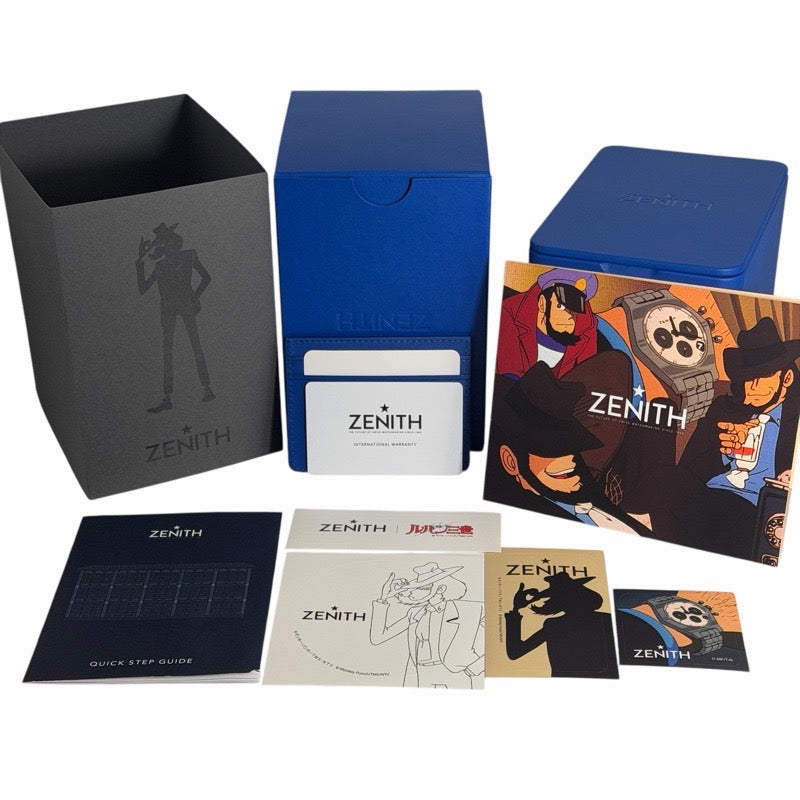 【未使用】ゼニス 97.L384.400/04.M384 クロノマスター リバイバル 次元大介エディション ベージュ チタン