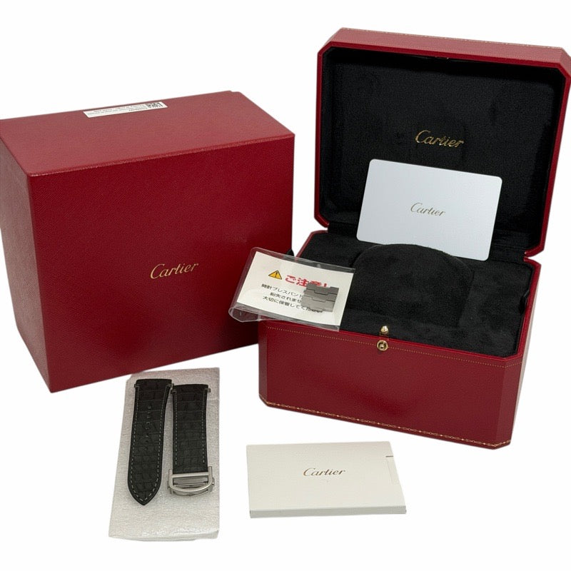 卡地亚 WSSA0089 Santos 白色钛金腕表