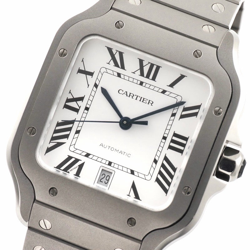 カルティエ WSSA0089 サントス ホワイト チタン