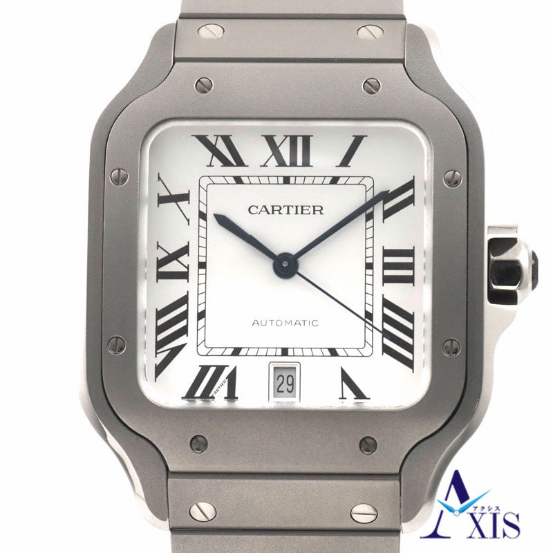 カルティエ WSSA0089 サントス ホワイト チタン