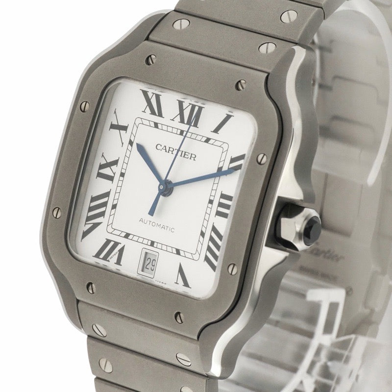 カルティエ WSSA0089 サントス ホワイト チタン