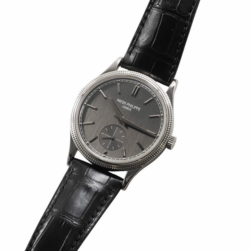 パテックフィリップ 6119G-001 カラトラバ 保証書2021年 グレー ホワイトゴールド