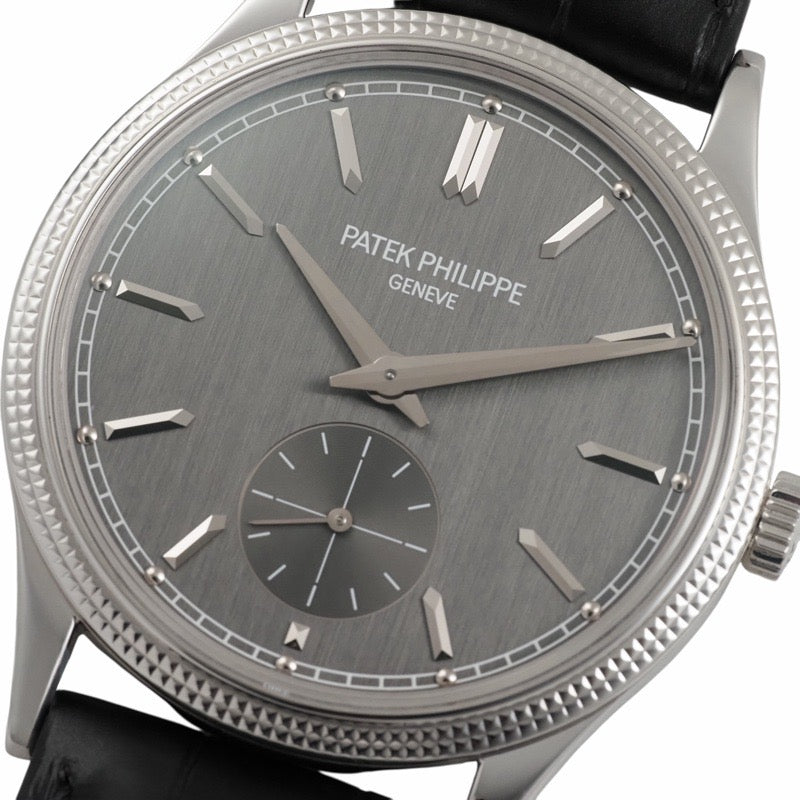 パテックフィリップ 6119G-001 カラトラバ 保証書2021年 グレー ホワイトゴールド