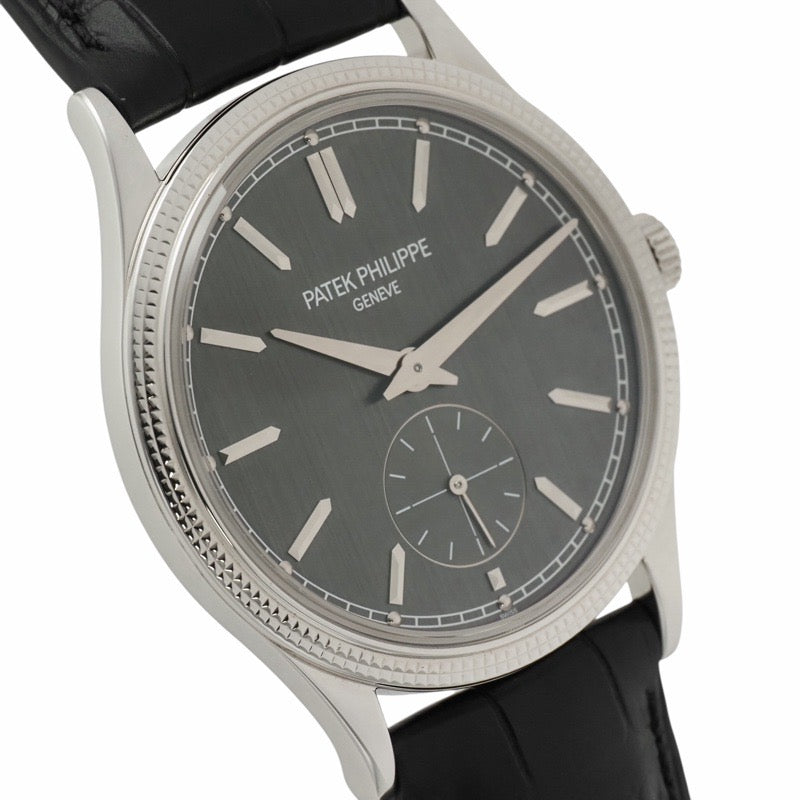 パテックフィリップ 6119G-001 カラトラバ 保証書2021年 グレー ホワイトゴールド