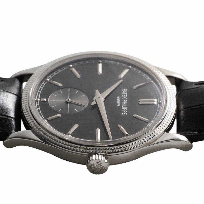 パテックフィリップ 6119G-001 カラトラバ 保証書2021年 グレー ホワイトゴールド