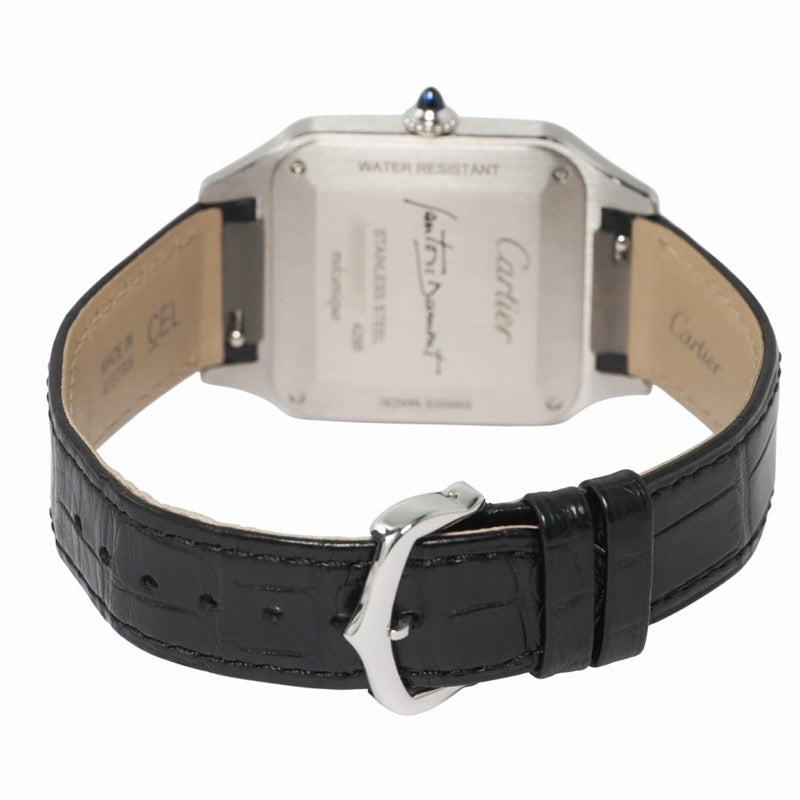 カルティエ WSSA0046 サントス デュモン LM ブラック ステンレス
