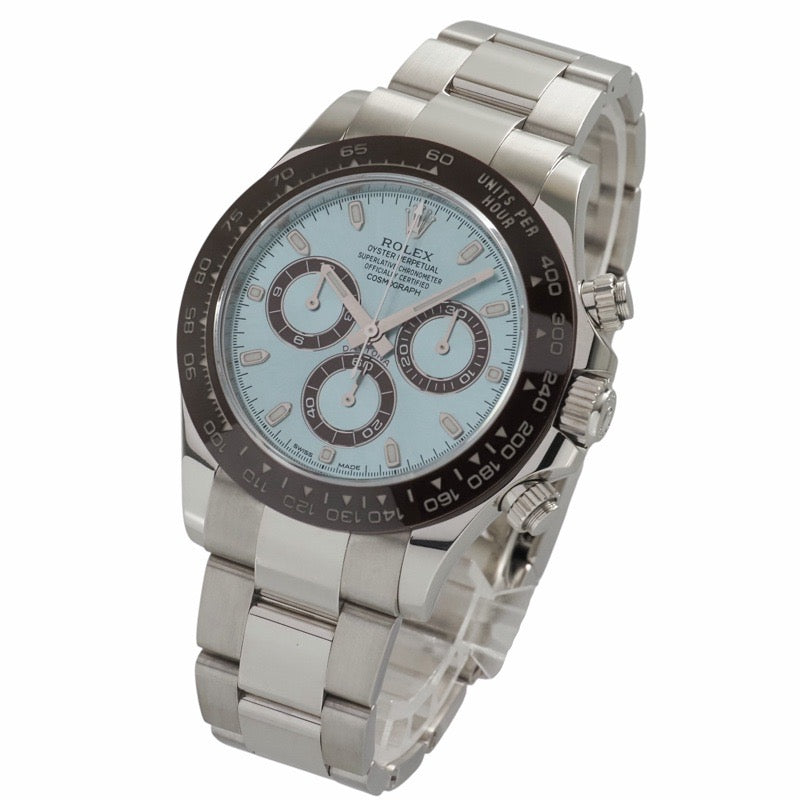 Rolex 116506 Daytona, 2019 Warranty, Ice Blue, Platinum