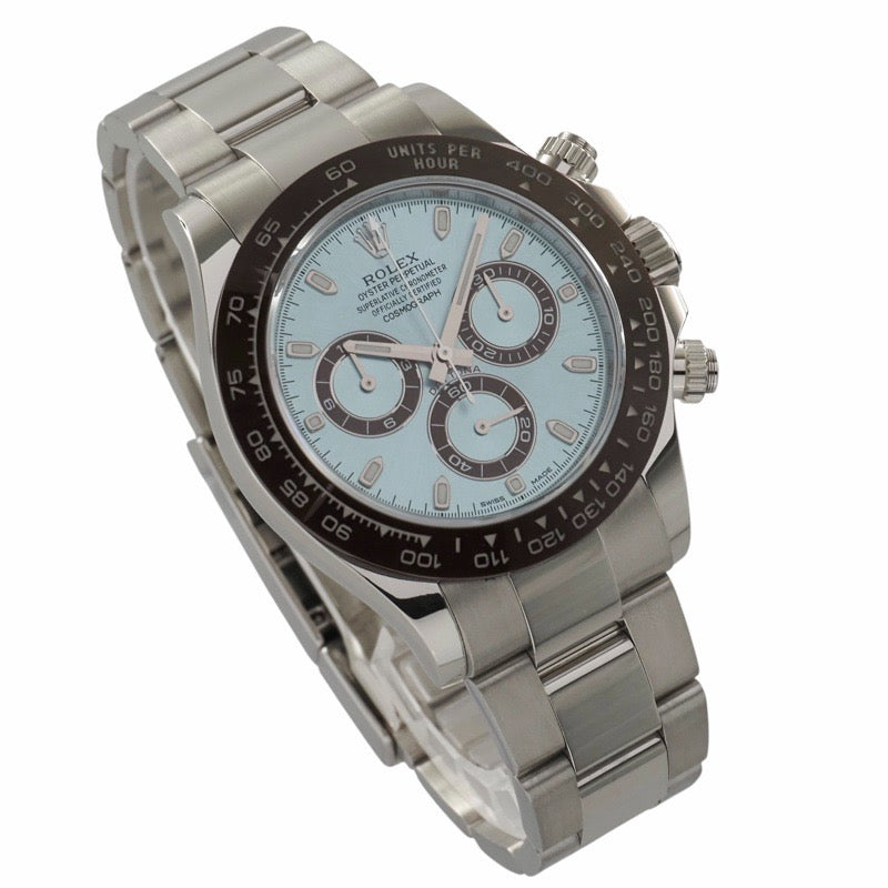 Rolex 116506 Daytona, 2019 Warranty, Ice Blue, Platinum
