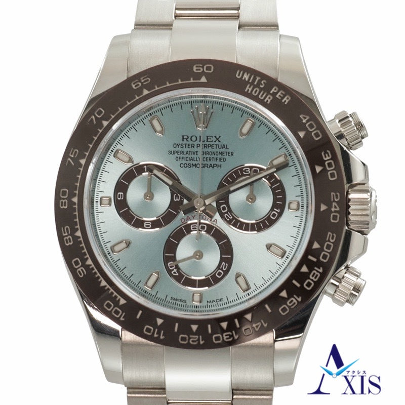 Rolex 116506 Daytona, 2019 Warranty, Ice Blue, Platinum