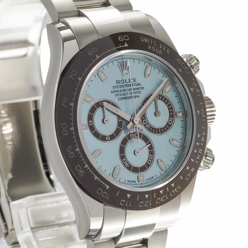 Rolex 116506 Daytona, 2019 Warranty, Ice Blue, Platinum