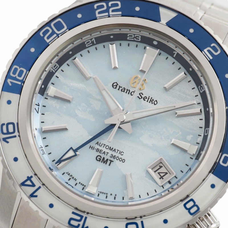 Grand Seiko SBGJ275 Mechanical Hi-Beat 36000 GMT 25th Anniversary Model Sky Blue Stainless Steel