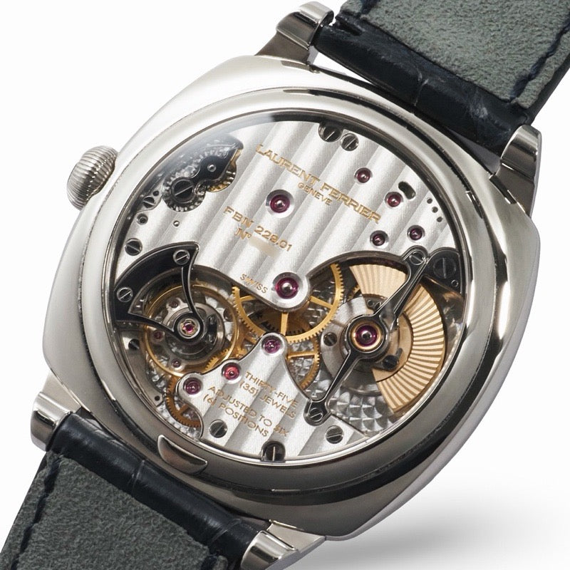 Laurent Ferrier LCF013.AC.CG2 方形微型转子腕表,蓝色,不锈钢