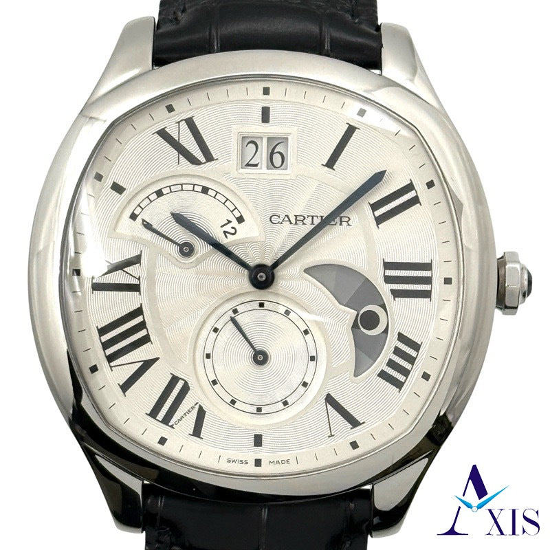 Cartier WSNM0005 Drive de Cartier Large Date 2 Time Zone Silver Stainless Steel