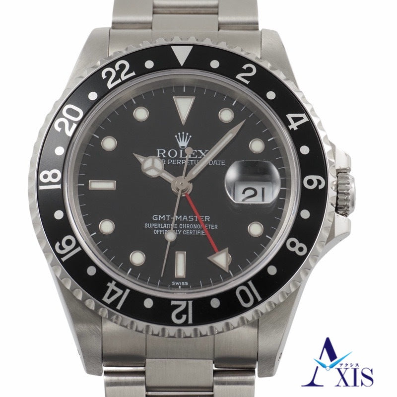 ロレックス 16700 GMTマスター A番 ブラック ステンレス