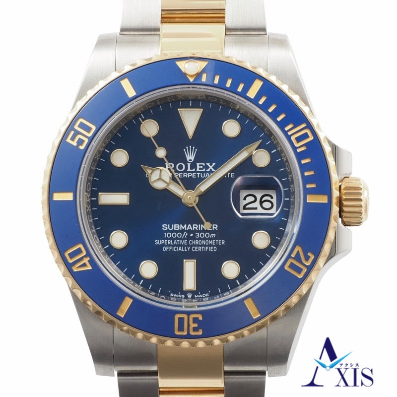 ロレックス 126613LB サブマリーナ デイト 保証書2020年 ブルー ステンレス