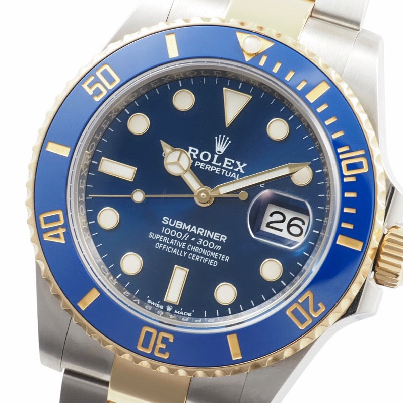 ロレックス 126613LB サブマリーナ デイト 保証書2020年 ブルー ステンレス
