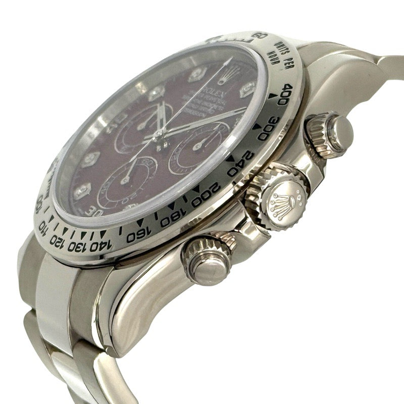 Rolex 116509G Daytona Rubellite 8P Diamonds Warranty 2011 Rubellite White Gold
