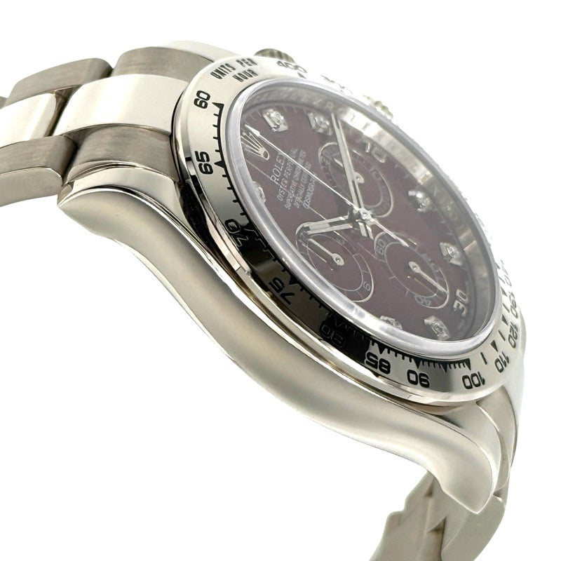 Rolex 116509G Daytona Rubellite 8P Diamonds Warranty 2011 Rubellite White Gold