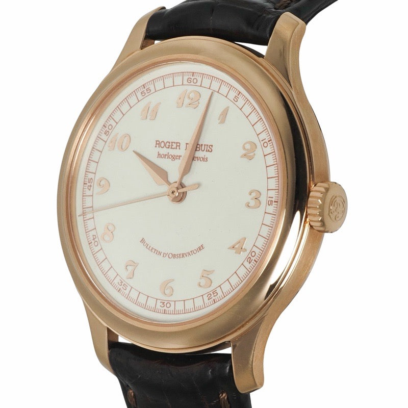 Roger Dubuis H37 57 5/C5.4 Homage Limited Edition of 28 Ivory (Porcelain) Pink Gold