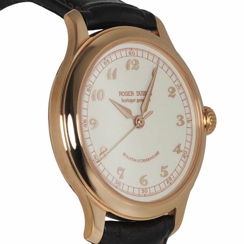 Roger Dubuis H37 57 5/C5.4 Homage Limited Edition of 28 Ivory (Porcelain) Pink Gold