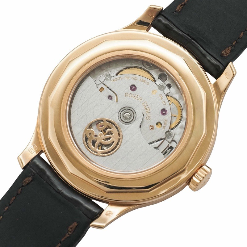 Roger Dubuis H37 57 5/C5.4 Homage Limited Edition of 28 Ivory (Porcelain) Pink Gold