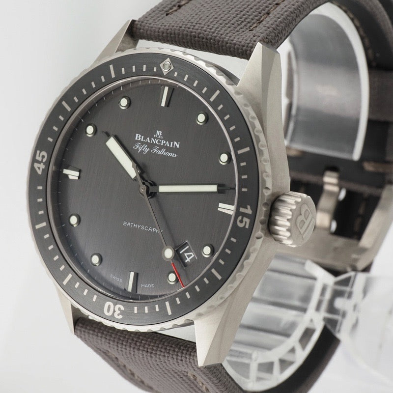 Blancpain 5000-1210-G52A Fifty Fathoms Bathyscaphe Grey Titanium