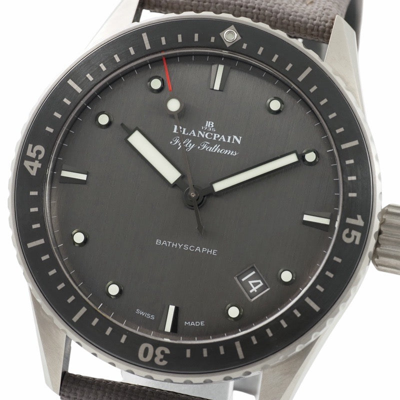 Blancpain 5000-1210-G52A Fifty Fathoms Bathyscaphe Grey Titanium
