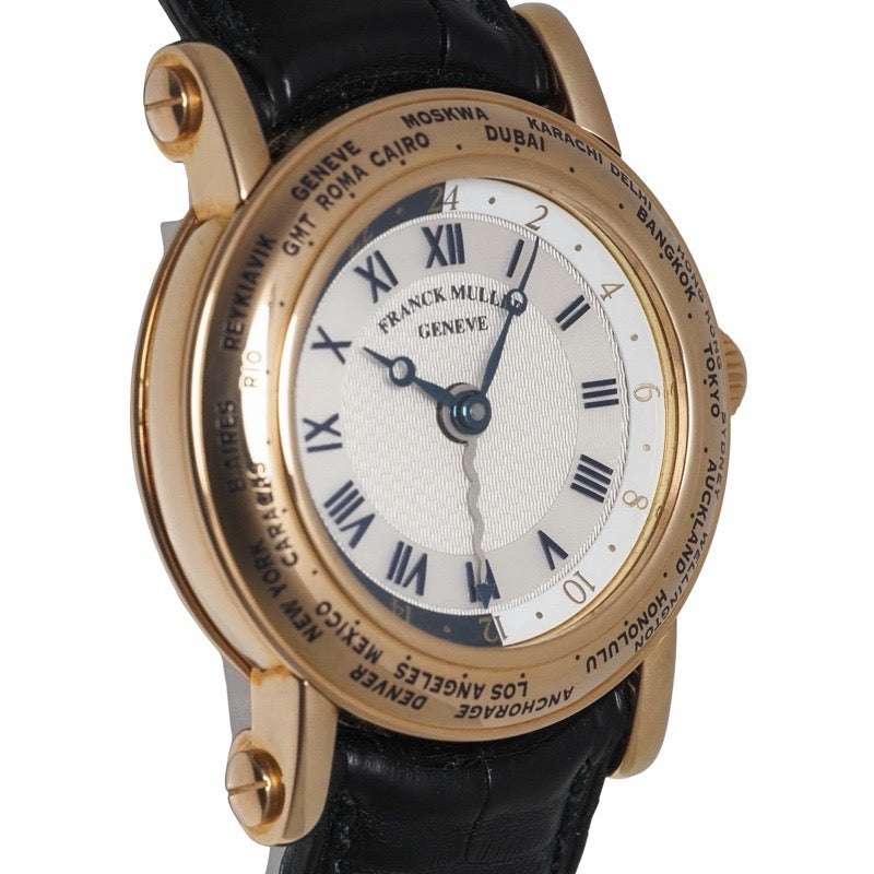 Franck Muller 2800HM32 Worldtimer Small White Pink Gold