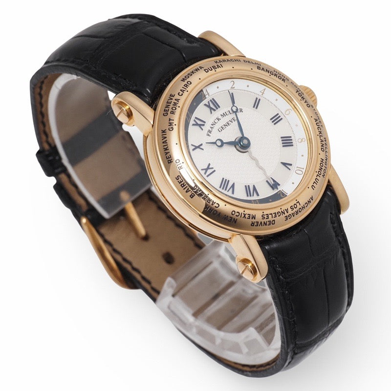 Franck Muller 2800HM32 Worldtimer Small White Pink Gold