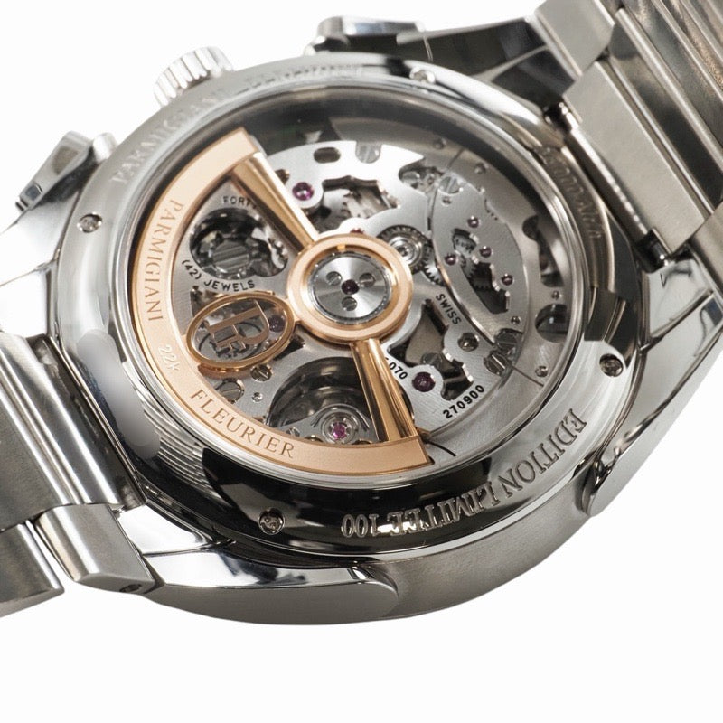 【未使用】パルミジャーニ フルリエ PFS915-1020001-100182 トンダPF クロノグラフ YOSHIDA LIMITED 100本限定 グリーン ステンレス