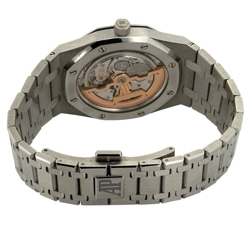 Audemars Piguet 15202ST.OO.1240ST.01 Royal Oak Extra-Thin with Warranty 2015 Blue Stainless Steel