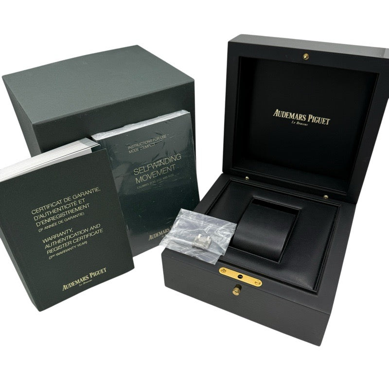 Audemars Piguet 15202ST.OO.1240ST.01 Royal Oak Extra-Thin with Warranty 2015 Blue Stainless Steel