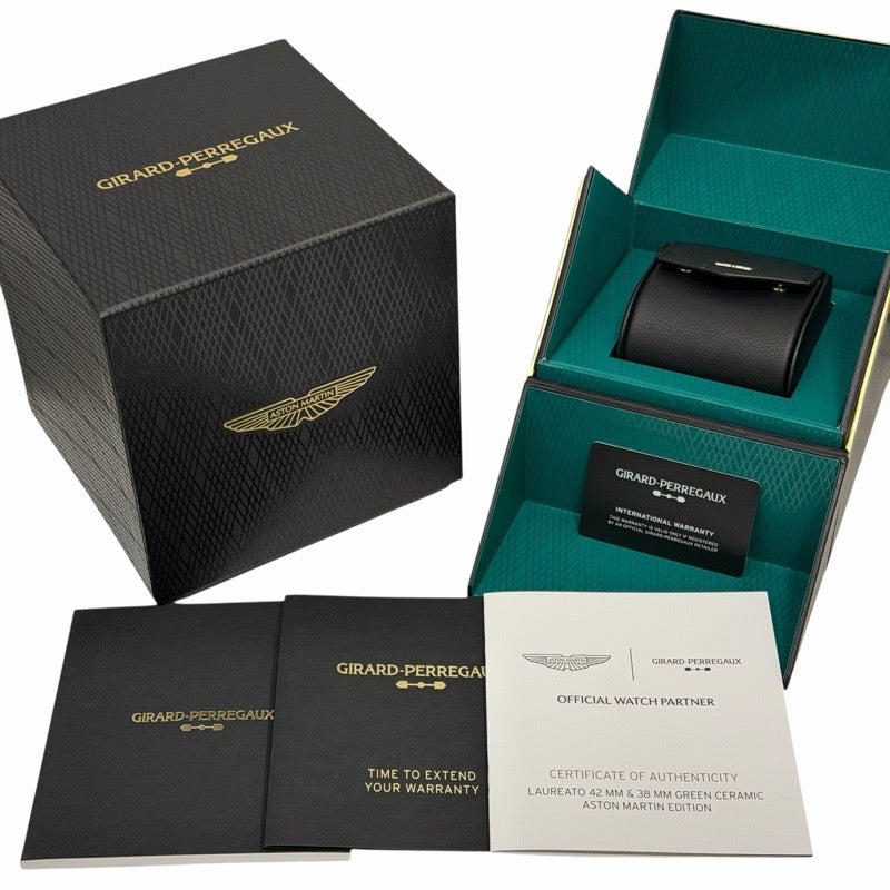 芝柏 (Girard-Perregaux) 81010-32-3081-1CX Laureato 阿斯顿·马丁限量版腕表,全球限量 388 枚,绿色陶瓷材质