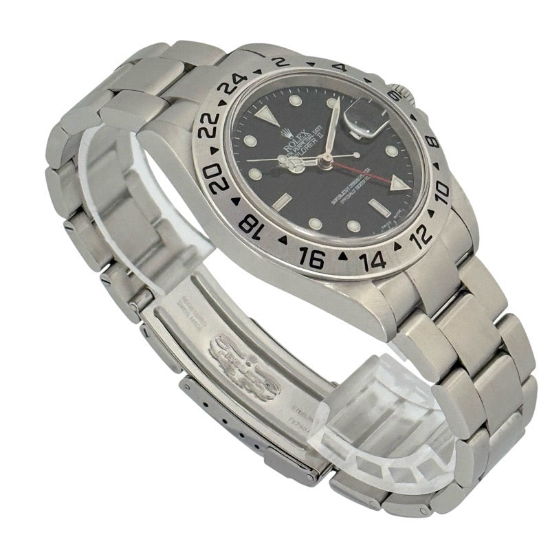 Rolex 16570 Explorer II Black Stainless Steel