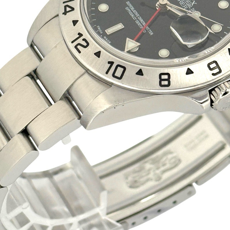 Rolex 16570 Explorer II Black Stainless Steel